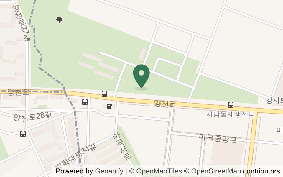 서남물재생센터 파크골프장 사진