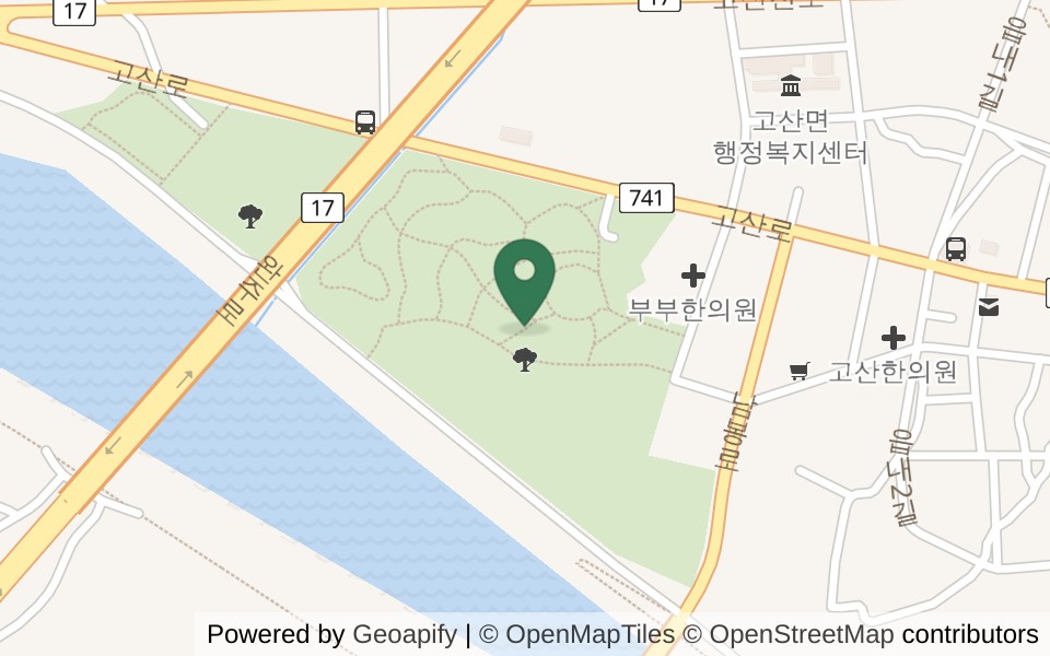 고산 만경강 수변생태공원 파크골프장 사진