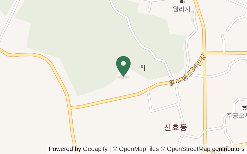 월라봉파크골프장 사진