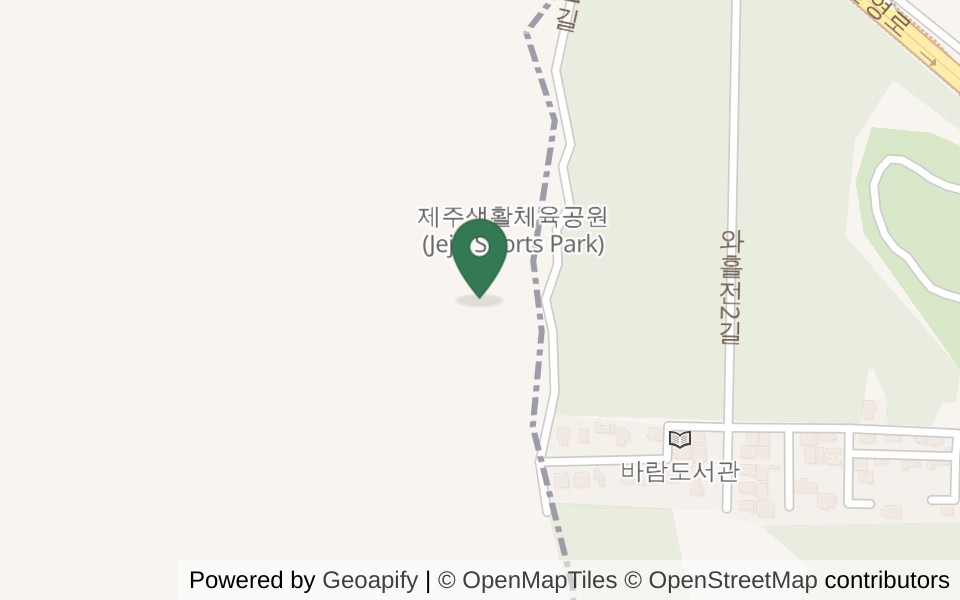 제주생활체육공원 파크골프장 사진
