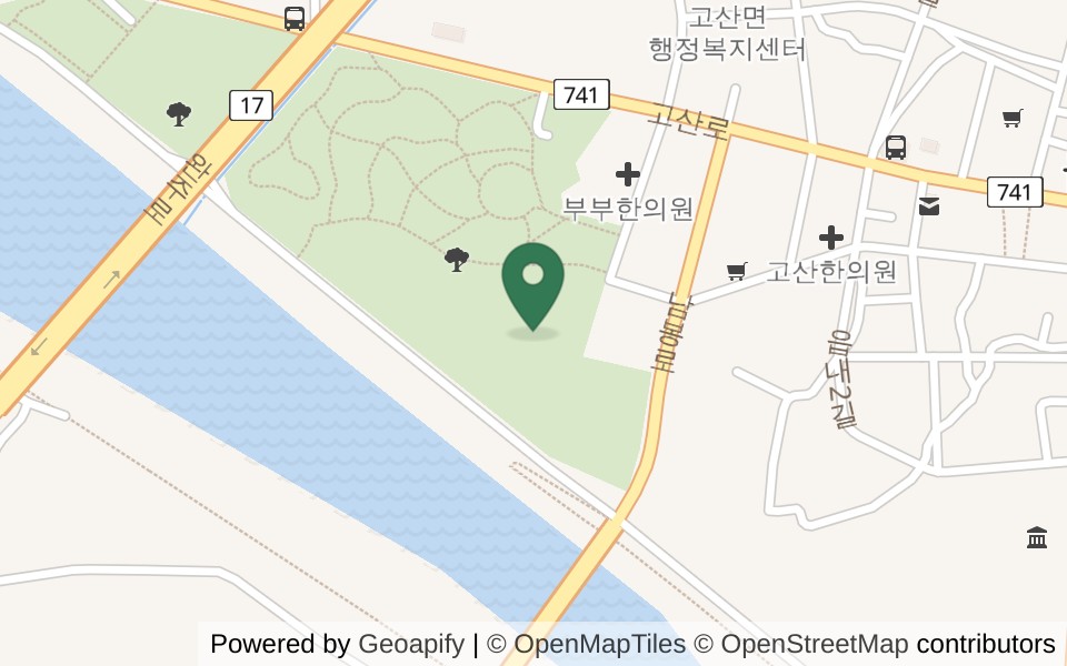 고산파크골프장 사진
