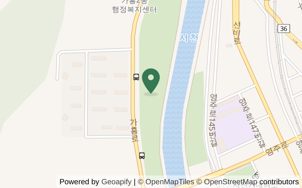 봉화파크골프장 사진
