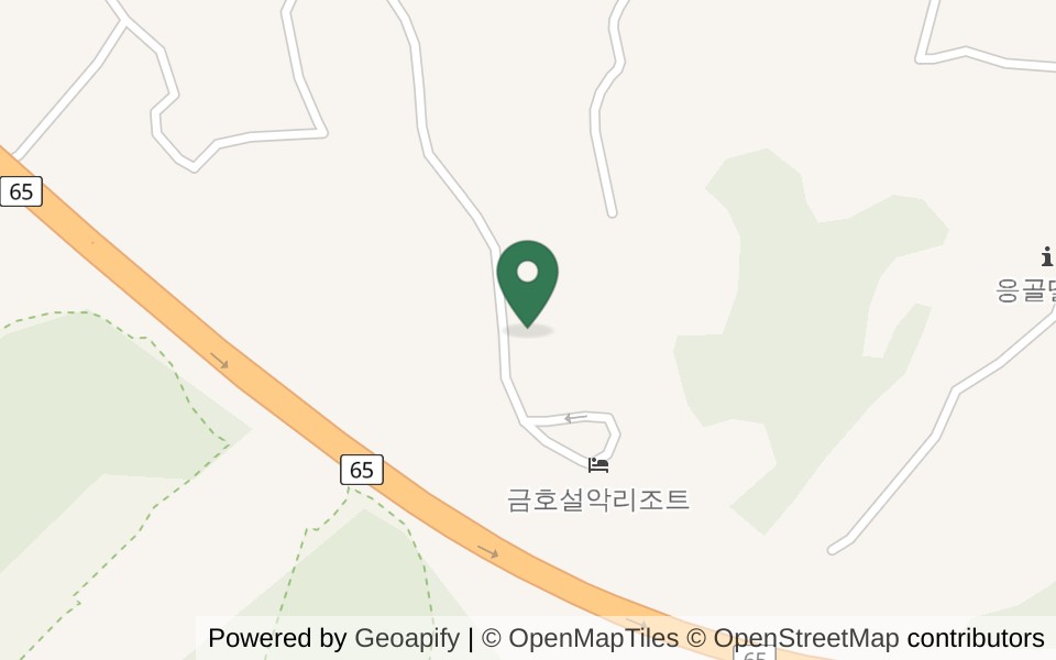 속초 경동대 파크골프장 사진