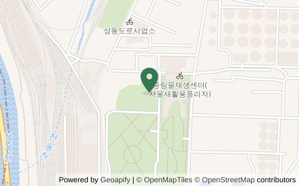중랑물재생센터 파크골프장 사진