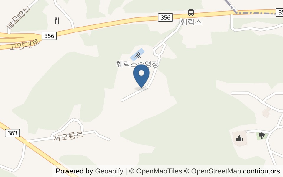 훼릭스 실외수영장 사진