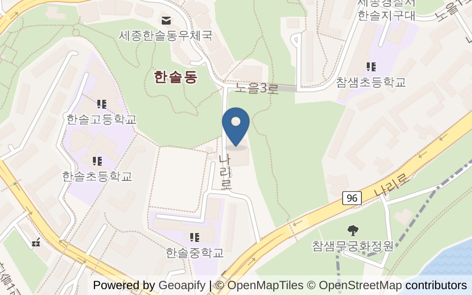 한솔동복합커뮤니티센터 정음관 수영장 사진