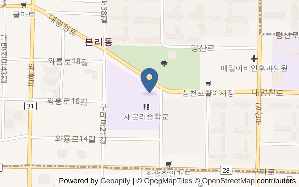 새본리수영장 사진