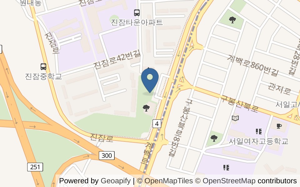 진잠다목적체육관 사진